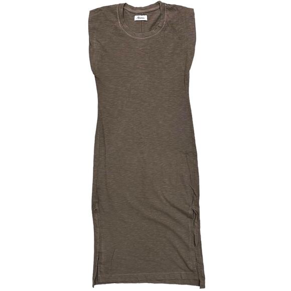 Rowan Women's Georgia Slub Cotton Muscle Long Tank Dress in Harvest - Picture 1 of 7